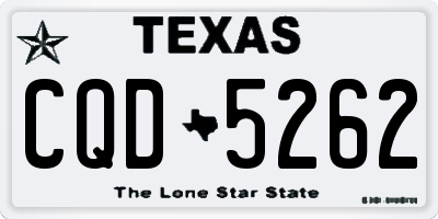 TX license plate CQD5262