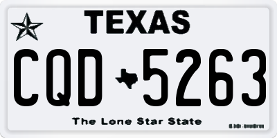 TX license plate CQD5263