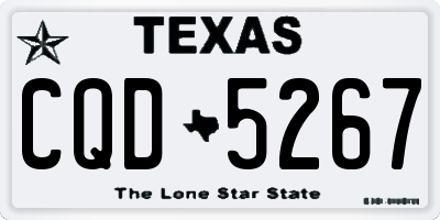 TX license plate CQD5267