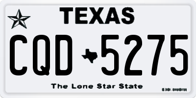 TX license plate CQD5275