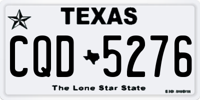 TX license plate CQD5276