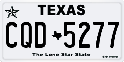 TX license plate CQD5277