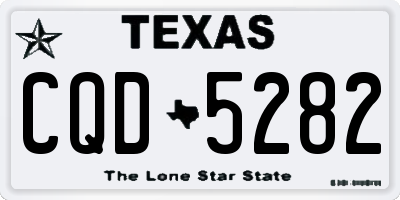 TX license plate CQD5282