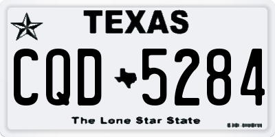 TX license plate CQD5284