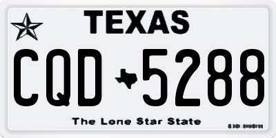 TX license plate CQD5288
