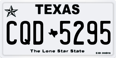 TX license plate CQD5295