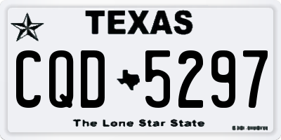 TX license plate CQD5297