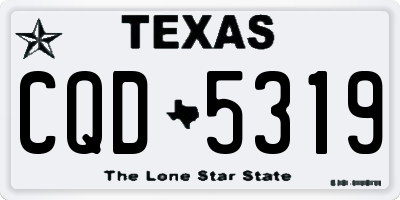 TX license plate CQD5319
