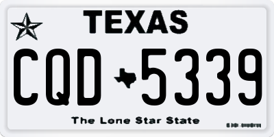 TX license plate CQD5339