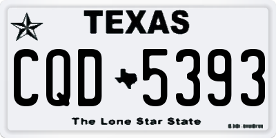 TX license plate CQD5393