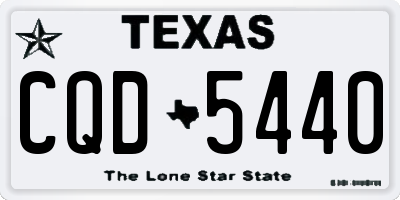 TX license plate CQD5440
