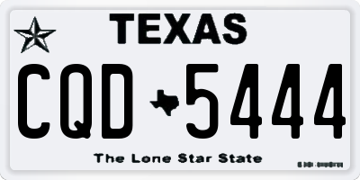 TX license plate CQD5444