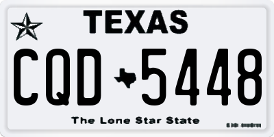 TX license plate CQD5448