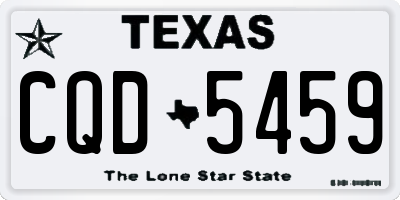 TX license plate CQD5459