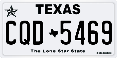 TX license plate CQD5469
