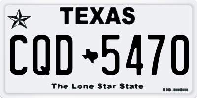 TX license plate CQD5470