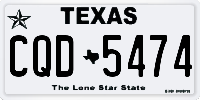TX license plate CQD5474