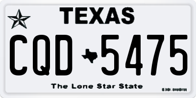 TX license plate CQD5475