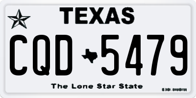 TX license plate CQD5479