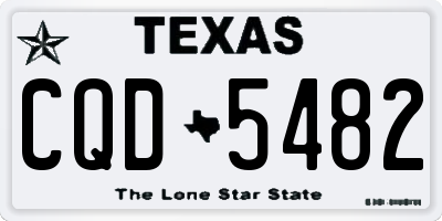 TX license plate CQD5482
