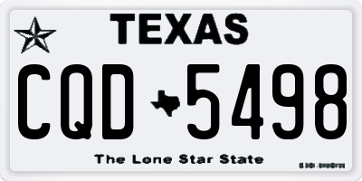 TX license plate CQD5498