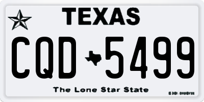 TX license plate CQD5499