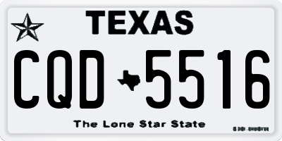 TX license plate CQD5516