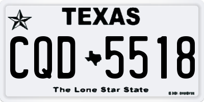 TX license plate CQD5518