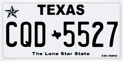 TX license plate CQD5527