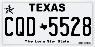 TX license plate CQD5528