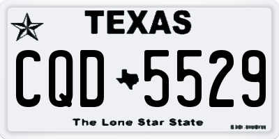 TX license plate CQD5529