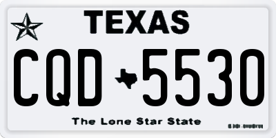 TX license plate CQD5530