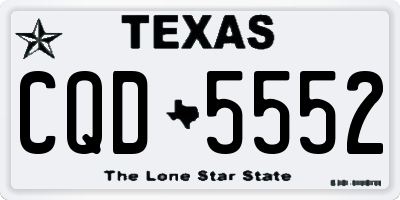 TX license plate CQD5552