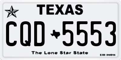 TX license plate CQD5553