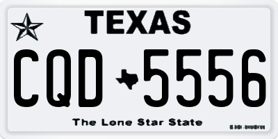 TX license plate CQD5556