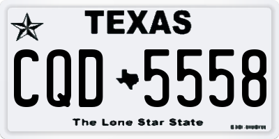 TX license plate CQD5558