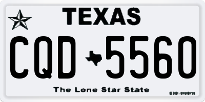 TX license plate CQD5560