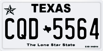 TX license plate CQD5564