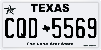 TX license plate CQD5569