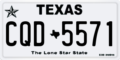 TX license plate CQD5571