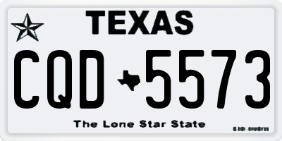 TX license plate CQD5573