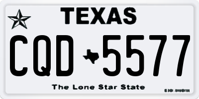 TX license plate CQD5577