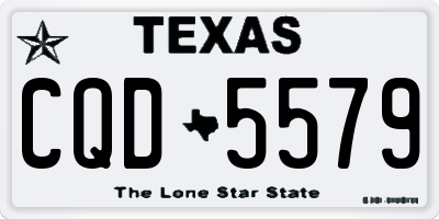 TX license plate CQD5579