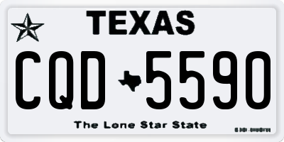 TX license plate CQD5590