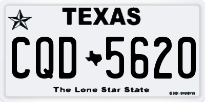 TX license plate CQD5620
