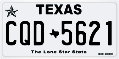 TX license plate CQD5621