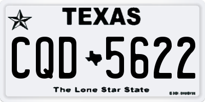 TX license plate CQD5622
