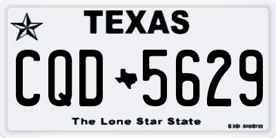 TX license plate CQD5629
