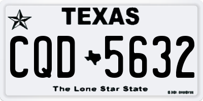 TX license plate CQD5632