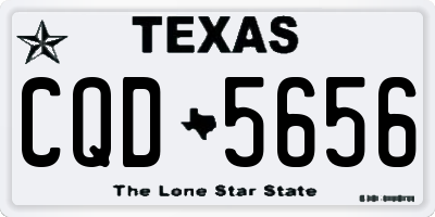 TX license plate CQD5656